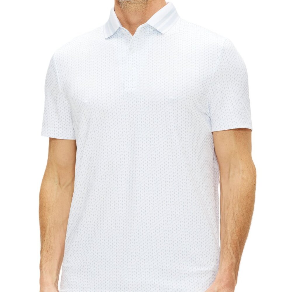 NWT Redvanly Men's polo Shirt  White Bright Pascal Polo XXL